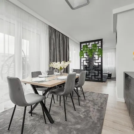 Апартаменты Luksusowy Z 3 Sypialniami, Klimatyzacja, Parkingiem I Biurkiem We Wroclawiu By Renters Prestige Вроцлав