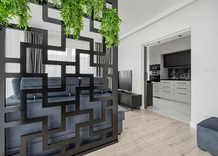 Apartament Luksusowy Z 3 Sypialniami, Klimatyzacją, Parkingiem I Biurkiem We Wrocławiu By Renters Prestige